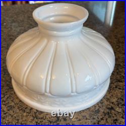 Vintage Coleman 10? Opal Glass Lamp Shade Aladdin Rayo B&H Kerosene