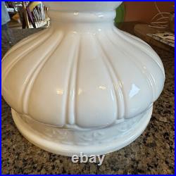 Vintage Coleman 10? Opal Glass Lamp Shade Aladdin Rayo B&H Kerosene