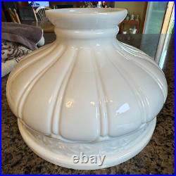 Vintage Coleman 10? Opal Glass Lamp Shade Aladdin Rayo B&H Kerosene