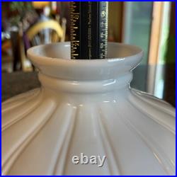 Vintage Coleman 10? Opal Glass Lamp Shade Aladdin Rayo B&H Kerosene