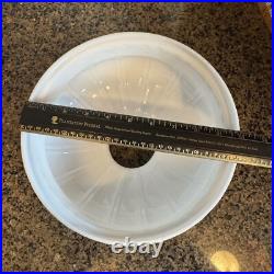 Vintage Coleman 10? Opal Glass Lamp Shade Aladdin Rayo B&H Kerosene