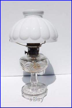 Vintage Complete Aladdin Kerosene Lamp Clear Washington Drape Mod B w Extras