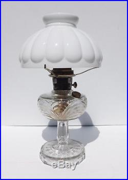 Vintage Complete Aladdin Kerosene Lamp Clear Washington Drape Mod B w Extras