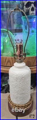 Vintage Custom Made Aladdin Alacite Table Lamp (GLOWS UNDER UV)