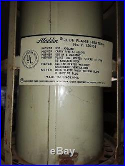 Vintage England Aladdin Lamp Co. Blue Flame Kerosene Space Heater150056RARE