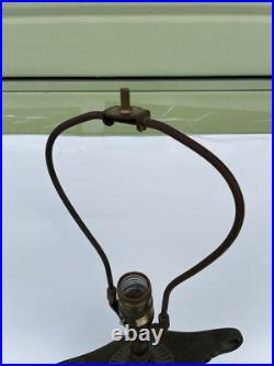 Vintage Frederick Cooper Metal Lamp Regency Column Alladin Kerosene Oil Lamp