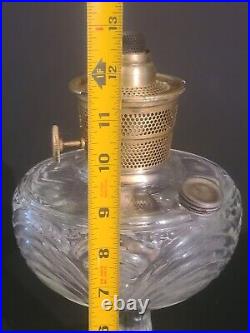 Vintage Genuine Aladdin Kerosene Oil Lamp 24 Nu-Type Model B Clear