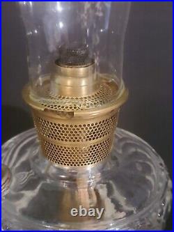 Vintage Genuine Aladdin Kerosene Oil Lamp 24 Nu-Type Model B Clear