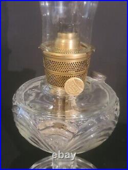 Vintage Genuine Aladdin Kerosene Oil Lamp 24 Nu-Type Model B Clear