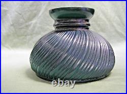 Vintage Green Emerald Glass Student Lamp Shade, Oil Kerosene, Aladdin 5.7/8 Ta