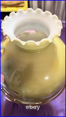 Vintage Hurricane Lamp Aladdin Washington Drape Electric Oil Parlor Uranium B-53