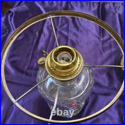 Vintage Hurricane Lamp Aladdin Washington Drape Electric Oil Parlor Uranium B-53