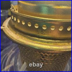 Vintage Hurricane Lamp Aladdin Washington Drape Electric Oil Parlor Uranium B-53
