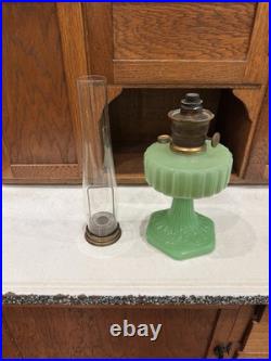 Vintage Jadeite Aladdin Oil Lamp Green