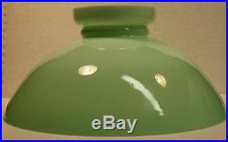 Vintage Jadite Vaseline Uranium Glass Kerosene Oil Rayo Aladdin Lamp Light Shade