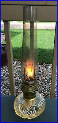 Vintage Kerosene ALADDIN Glass Shelf Lamp with No. 23 Burner
