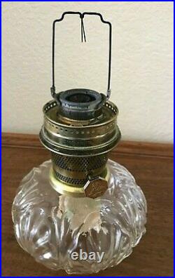Vintage Kerosene ALADDIN Glass Shelf Lamp with No. 23 Burner