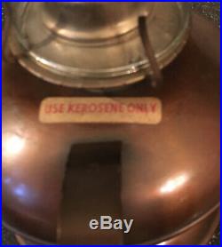 Vintage Kerosene Oil Aladdin Table Lamp with Shade Made America Gregorian