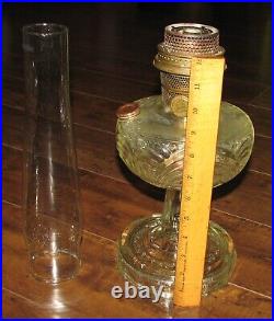 Vintage Large 23 1/2 Aladdin Oil Kerosene Lamp withLocking Chimney