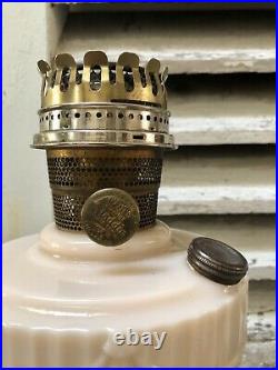 Vintage Lincoln Drape Aladdin Alacite Tall Kerosene Lamps