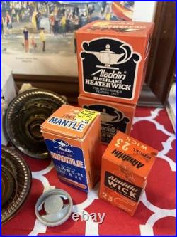 Vintage Mixed Lot Aladdin Model #23 Burners Wicks Models 15-8 Mantle 12-A-B-C 21