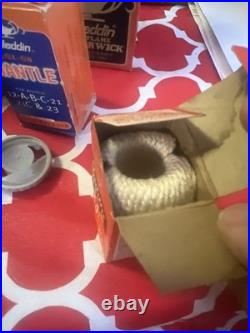 Vintage Mixed Lot Aladdin Model #23 Burners Wicks Models 15-8 Mantle 12-A-B-C 21