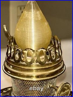 Vintage Model #8 Alladin by Mantel Lamp Company Of America Electrified Oil Lamp