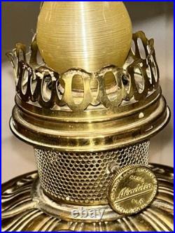 Vintage Model #8 Alladin by Mantel Lamp Company Of America Electrified Oil Lamp