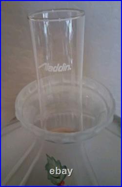 Vintage NEW Aladdin Emerald Green 2003 Lincoln Drape Oil Lamp & Signed shade NOS
