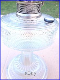 Vintage NOS Aladdin Model Mod C IND Brass Clear Glass Kerosene Lamp, NEVER USED