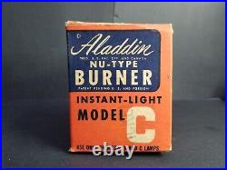 Vintage NOS Aladdin NU-TYPE BURNER Instant-Light Model C or B in BOX