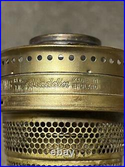 Vintage Nickle Plated Model B Aladdin Kerosene Oil Lamp Burner Restoration Parts