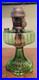 Vintage Oil Lamp EMERALD GREEN Glass Aladdin Model B Burner