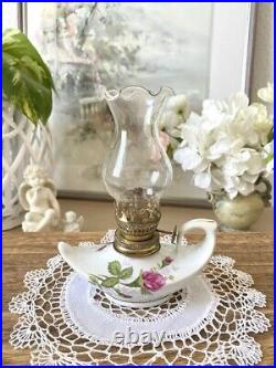 Vintage Old Porcelain Glass Original Aladdin Lamp Germany
