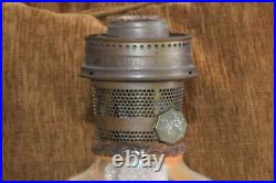 Vintage Org. Aladdin Kerosene Oil Lamp Model #23 Chimney Painted Metal Shade