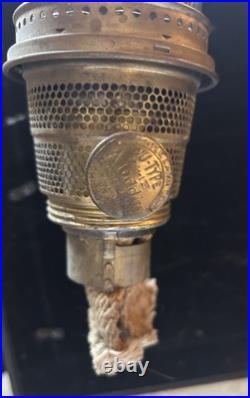 Vintage Original ALADDIN Model B Nu-Type BURNER Made in Chicago with Wick, Chimney
