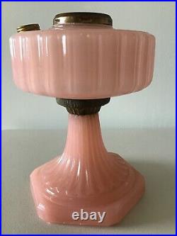 Vintage Original ALADDIN Pink Corinthian Lamp Base NICE