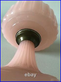 Vintage Original ALADDIN Pink Corinthian Lamp Base NICE! MINT