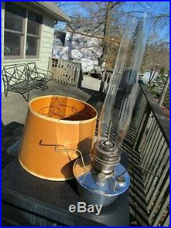 Vintage Original Aladdin #23 Railroad Caboose Oil Kerosene Lamp, Base, Chimney Nos