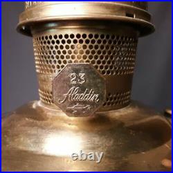 Vintage Original Aladdin Kerosene Lamp Model #23 With Chimney