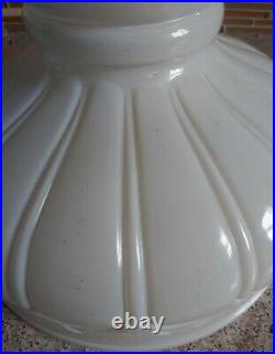 Vintage Original Melon Panel Aladdin Oil Kerosene Lamp Shade LOOK! Rayo Coleman