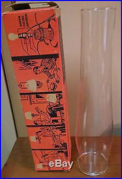 Vintage PYREX ALADDIN LOX-ON CHIMNEY for Lamps C B or 12 NOS glass lantern