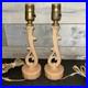 Vintage Pair Aladdin Alacite Boudoir Electric Lamp Peach
