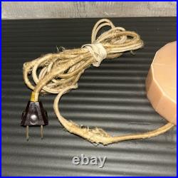 Vintage Pair Aladdin Alacite Boudoir Electric Lamp Peach