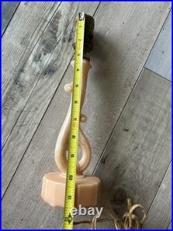 Vintage Pair Aladdin Alacite Boudoir Electric Lamp Peach