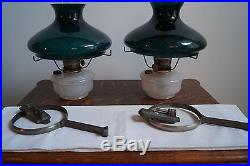 Vintage Pair of Aladdin Wall Hanging Kerosene Lamps