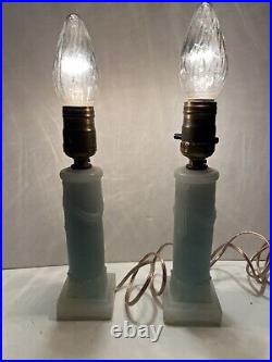 Vintage Pair of Boudoir Aladdin Table Lamps