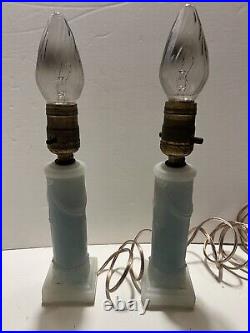 Vintage Pair of Boudoir Aladdin Table Lamps