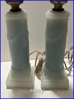 Vintage Pair of Boudoir Aladdin Table Lamps