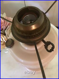 Vintage Pink Aladdin Lincoln Drape Oil Lamp